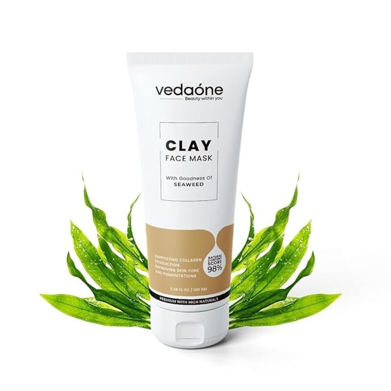 Vedaone Clay Face Mask For Improving Skin Tone And Pigmentations